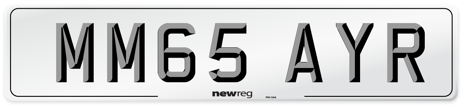 MM65 AYR Number Plate from New Reg